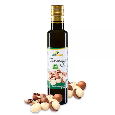 Biopurus Certified Organic Cold Pressed Macadamia Nut Oil 250ml AT • £21.10