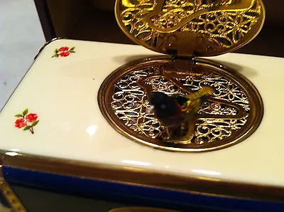 Reuge Music Rare French Porcelain Mechanical Singing Bird Box • $6975