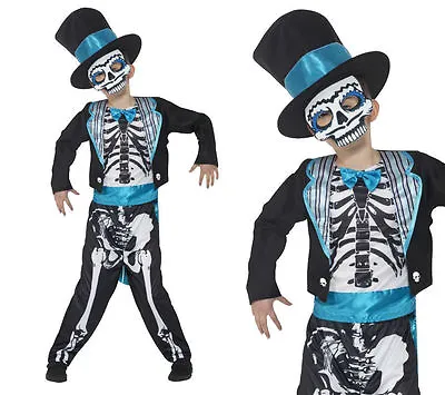 Day Of The Dead Costumes - Groom Sweetheart Sugar Skull - Boys & Girls Book Week • £18.90