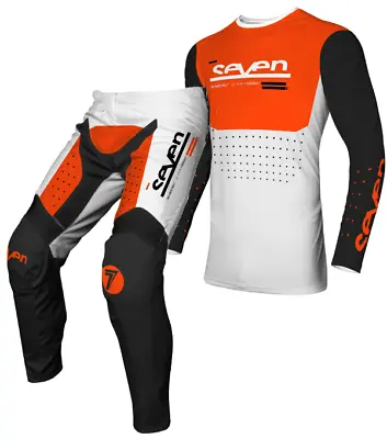 New 2024 Seven Race Kit Suit Vox Aperture White Orange Mx Motocross Off Road Mtb • $168.02