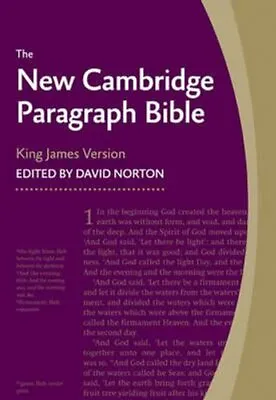 New Cambridge Paragraph Bible Black Calfskin Leather KJ595:T ... 9780521190633 • £95