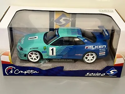 Solido 1:18 Nissan R34 Gtr Jgtc 2001 Falken #1  S1804304 • £43.99