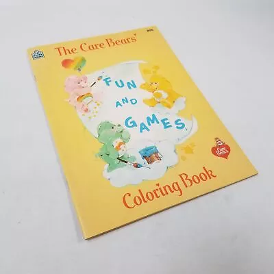 Vintage Unused The Care Bears Fun & Games Coloring Book • $10