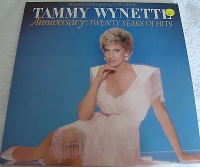 TAMMY WYNETTE - ANNIVERSARY: TWENTY YEARS OF HITS - VINYL LP - DEMO LP - Epic • £7.50