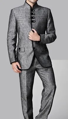Suit For Men Ethnic Indian Jodhpuri Suit Bandhgala Jacket Slim Fit Coat Pants • $279.20