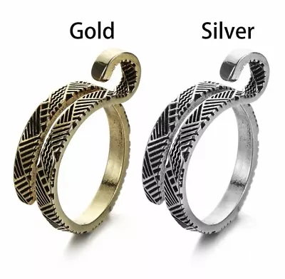 🧶 Adjustable Tension Yarn Ring Guide Knitting Loop Crochet Winder Silver-gold🧶 • £3.79