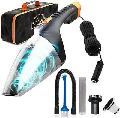 ThisWorx Car Vacuum Cleaner 12V Corded Cig Handheld Vac Portable 16ft Cord • $20.49