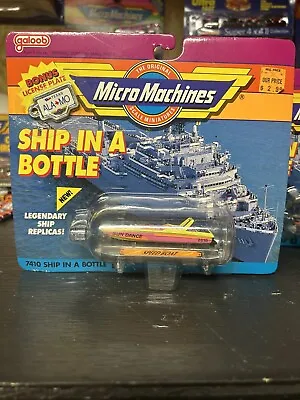 Nice Micro Machines Ship In A Bottle #12 Speed Boat By Galoob- Sealed • $10