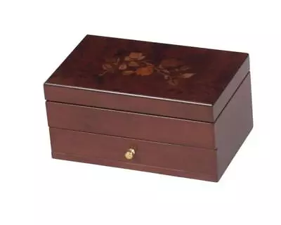 Mele Claudia Walnut Rose Jewellery Box • £42.95