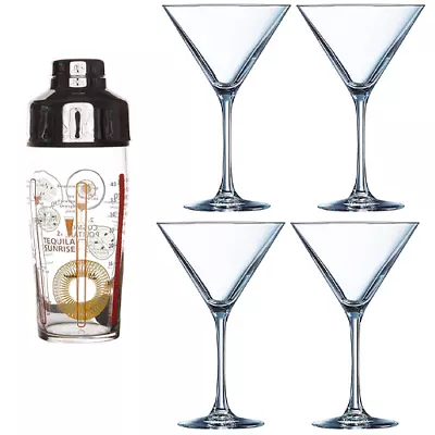 5 PIECE COCKTAIL SET - Martini Glasses • £9.25