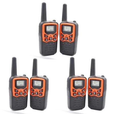 $33.24 • Buy 6PCS Walkie Talkies Long Range 2-Way Radios 22 Channel UHF 400-470 MHz Dual Band