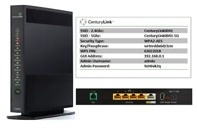 ***CenturyLink Approved Actiontec C3000A DSL 5ghz Wirless Modem / Router*** • $58.96