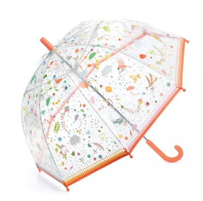 Djeco Kids Childrens PVC Clear Birdcage Small Lightness Rain Umbrella • $19.95