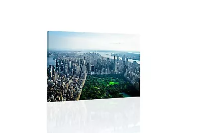 Central Park New York From Above  - CANVAS OR PRINT WALL ART • $149