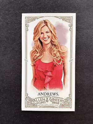 2012 Topps Allen And Ginter Erin Andrews Mini A And G Back #75 • $2.99