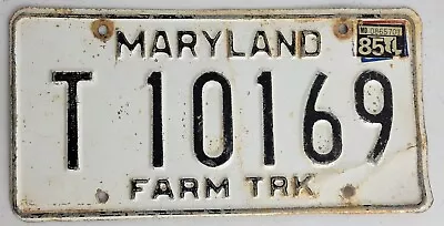 Maryland Truck License Plates  1980-1986 Base Plate  85 Sticker • $1.99