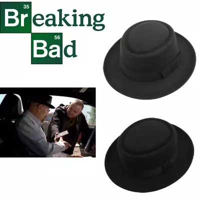 Breaking Bad Inspired Fedora Classic Black Wool Hat For Men • $17.38