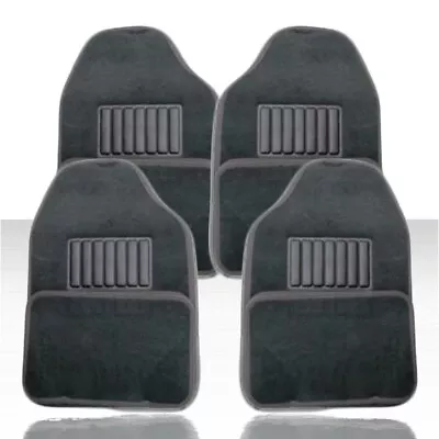 DARK GRAY Set Of 4 Carpet Front & Rear Floor Mat Mats Liner Liners Car SUV For V • $30.95