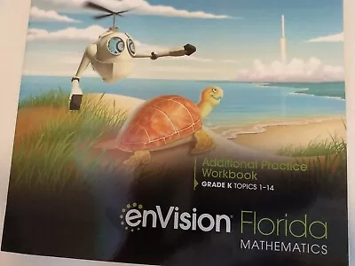 Envision-  Florida Mathematics - Grade K - Practice Workbook Book - MINT • $12.99