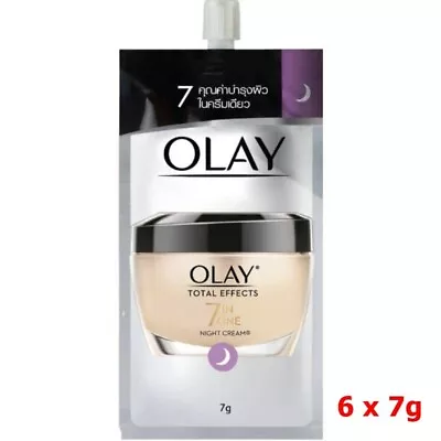6 X 7g Olay Total Effects 7 In 1 Night Cream WrinklesBlemishesDark Spots • $25