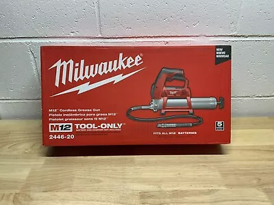 NEW IN BOX Milwaukee 2446-20 Grease Gun M12 12 Volt Cordless Tool Only 12V • $130