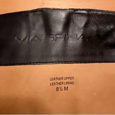 Via Spiga Black Soft Leather Knee High Boots Size 8.5 • $98