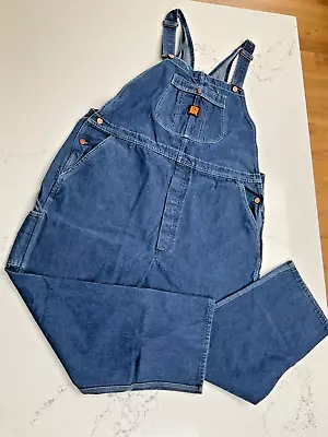 Vtg Big Ben Carpenter Bib Overalls Size 46 X 30 Button Fly New Nwot • $36.99