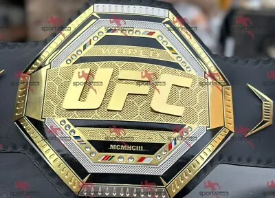 UFC WWE Legacy Championship Title Belt 2mm Brass Gold Adult Size Replica Belt • $139.99