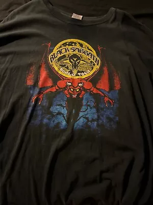 Vintage Black Sabbath World Tour 3xl Shirt Heavy Metal Dio Judas Priest Saxon  • $9.99