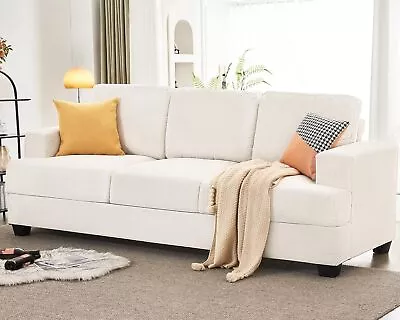 Comfy Sofa Couch With Extra Deep Seats 89 Inch Sofa 3 Seater Sofa Living Room A • $180.99