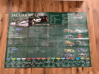 Jaguar Racing F1 Poster Wall Chart And Stickers 2000 Season RARE COLLECTIBLE. • £13.99