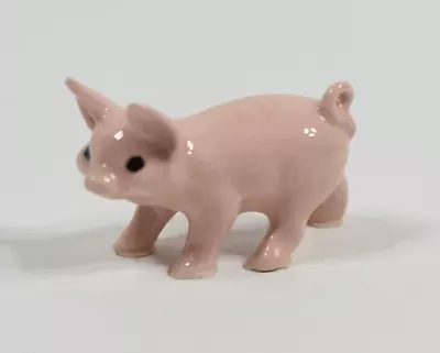 Vintage Hagen Renaker Miniature Tiny Pink Standing Pig Piglet Figurine 804 847 • $4.99