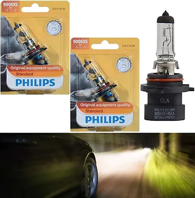 Philips Standard 9006XS 55W Two Bulbs Head Light Low Beam Replacement Stock Lamp • $18.53