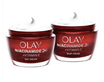 Olay Signs Of Ageing With Niacinamide + Vitamin E Day And Night Moisturise Set • £21.49