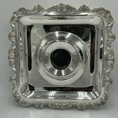 Vintage EPCA Old English Silver-Plate By Poole 5039 Square Serving Tray 14  • $44.99
