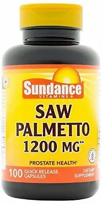 $13.55 • Buy Sundance Vitamins Saw Palmetto Supplement Quick Release Capsules 1200 Mg 100 Ct