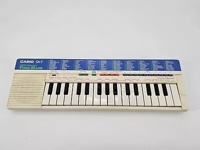 Casio SA-7 100 Tone Bank Keyboard Vintage  *TESTED*  *WORKS* • $45