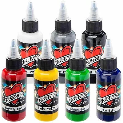 Millenium Mom's Tattoo Ink Set C 0.5 Ounce Bottles 7 Pack New Exp. 07/2027 • $74.97