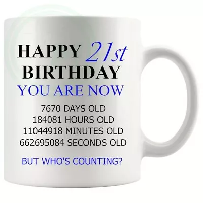 £5.95 • Buy Birthday Mugs For Him Or Her And All Ages Gifts For Him Her Friends Colleagues