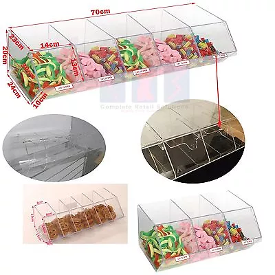£82.99 • Buy Pick N Mix Sweet Acrylic Dispenser Display Stacking Bin Holder