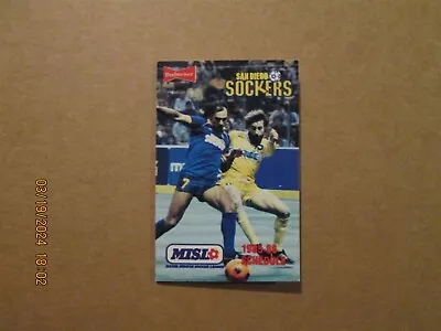 MISL San Diego Sockers Vintage Defunct Circa 1985-86 Team Logo Pocket Schedule • $15