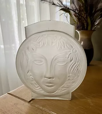 Vintage Sasparilla Mother And Daughter Frosted Art Deco Vase • $9.99