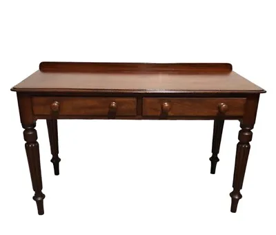 Handsome Antique Mahogany Writing Table / Hall Table • £469