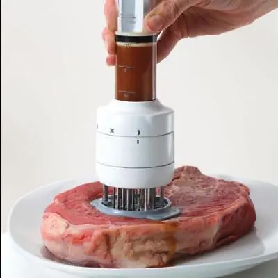 Stainless Steel Meat Tenderizer Needle And Meat Injector Marinade Flavor D_b$ • $13.19