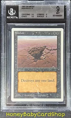 MTG Unlimited Edition 1993 Sinkhole BGS 9.0Q++ (Quad++) MINT Old School 93/94 • $94.99