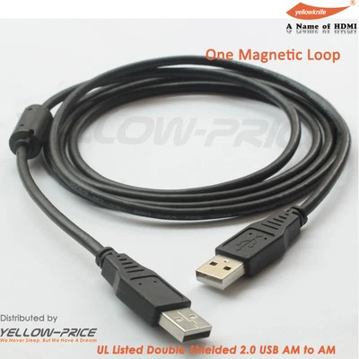 $5.87 • Buy 6FT 2m USB 2.0 A Male Plug To A Male Extension Data Cord Leads Wire Cable