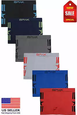 6 Pack Mens Microfiber Boxer Briefs Underwear Compression Stretch Sport Flex 021 • $18.99