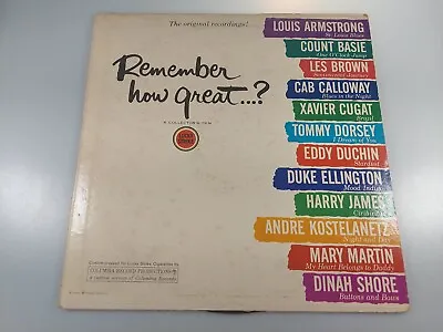 Remember How Great...? 1961 Lucky Strike Collector's Big Band Vinyl 12'' Vtg  • $8.47