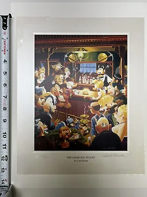 Disney - Carl Barks Signed Limited Edition Lithograph -  Goose Egg Nugget • $495