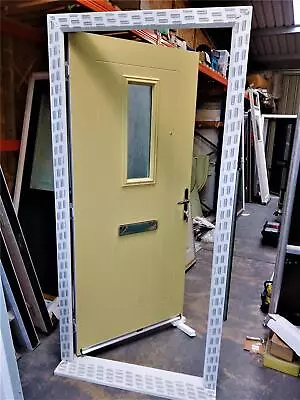 Composite Front Door & UPVC Frame Sand Yellow 1005mm X 2085mm.New • £549